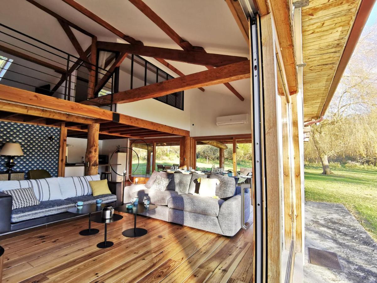 Cottage les Pyrénées au bord de l'eau Barbazan Extérieur photo